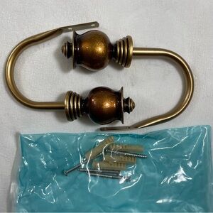 Elegant Bronze Wall Hooks Finials J Hook